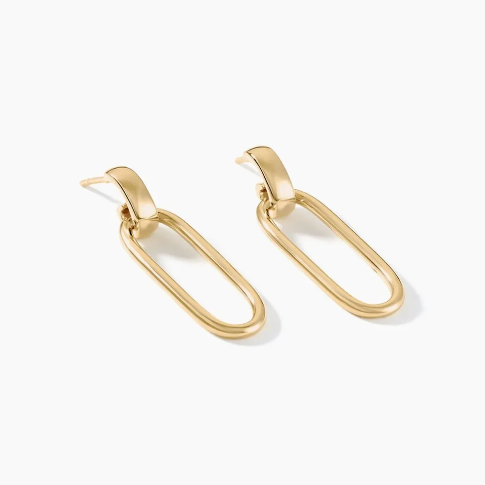 Boucles D'oreilles Pendantes Plaqué Or Lavrenti