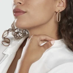 Boucles D'oreilles Pendantes Plaqué Or Lavrenti