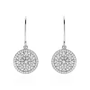 Boucles D'oreilles Pendantes Brunilda Argent Blanc Oxyde De Zirconium