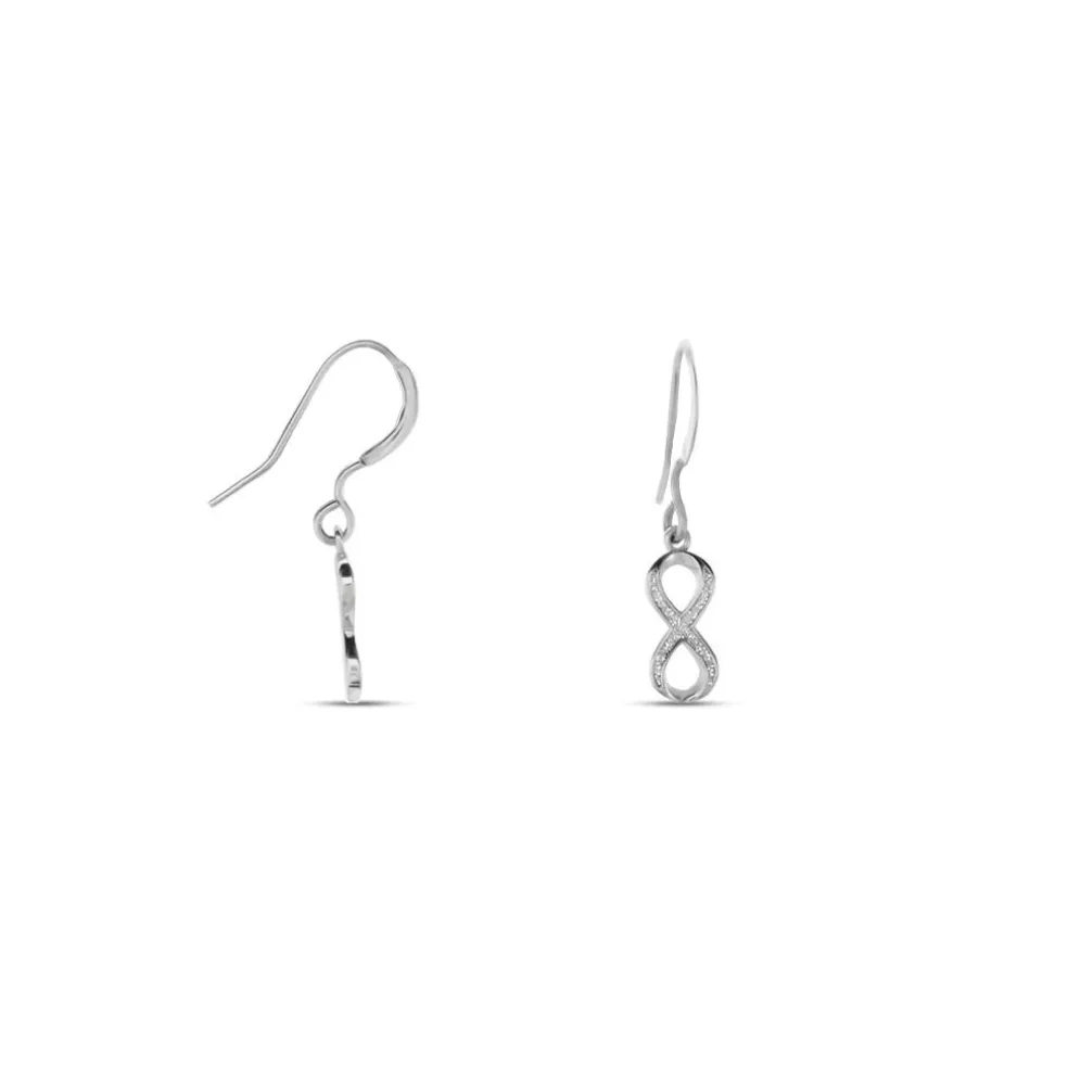 Boucles D'oreilles Pendantes Argent Solkem Glitter