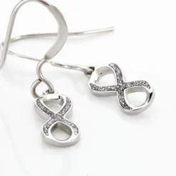 Boucles D'oreilles Pendantes Argent Solkem Glitter