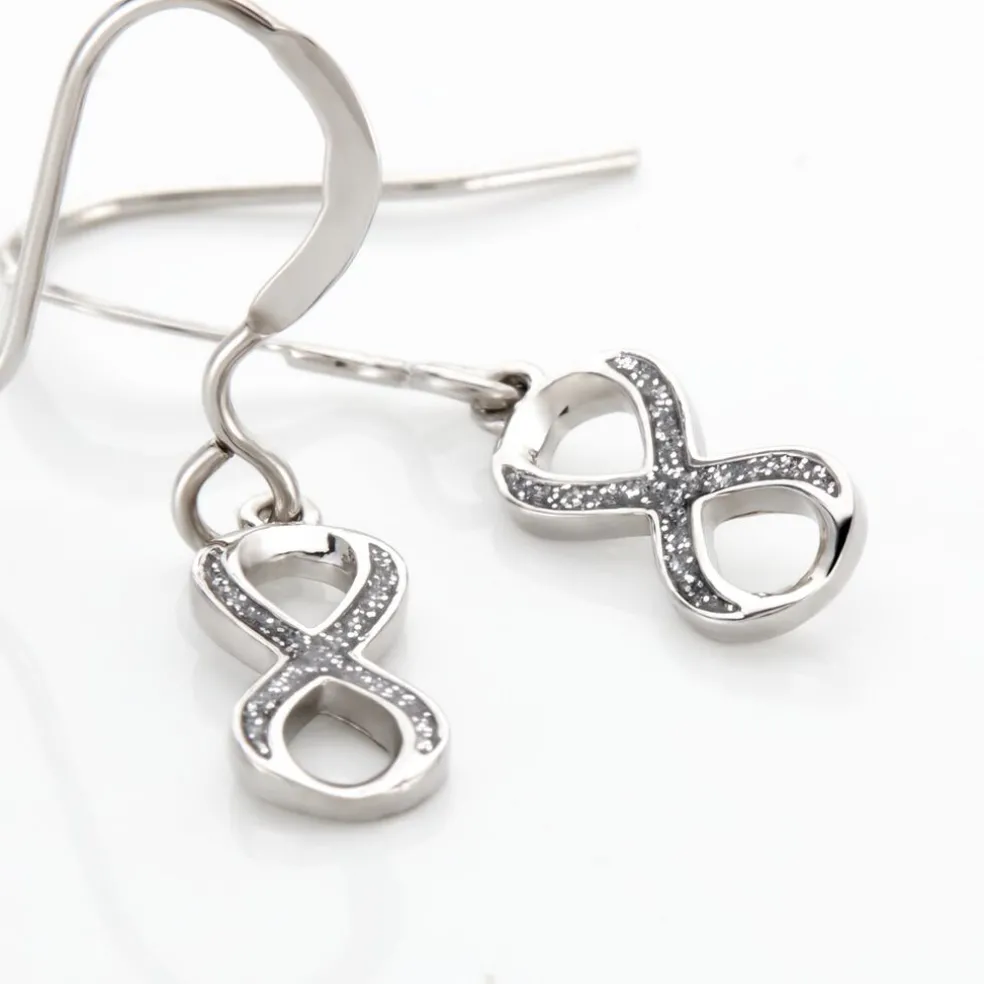 Boucles D'oreilles Pendantes Argent Solkem Glitter