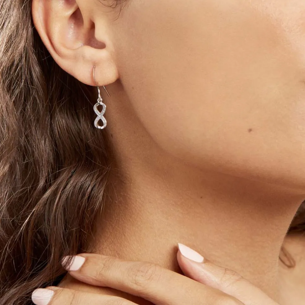 Boucles D'oreilles Pendantes Argent Solkem Glitter