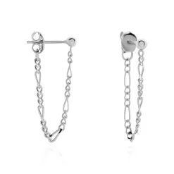 Boucles D'oreilles Pendantes Argent Leent