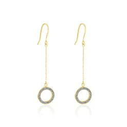 Boucles D'oreilles Pendantes Audria Or Jaune