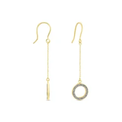 Boucles D'oreilles Pendantes Audria Or Jaune
