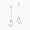 Boucles D'oreilles Pendantes Rosemay Argent Blanc Oxyde De Zirconium