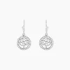 Boucles D'oreilles Pendantes Chimere Argent Blanc Oxyde De Zirconium