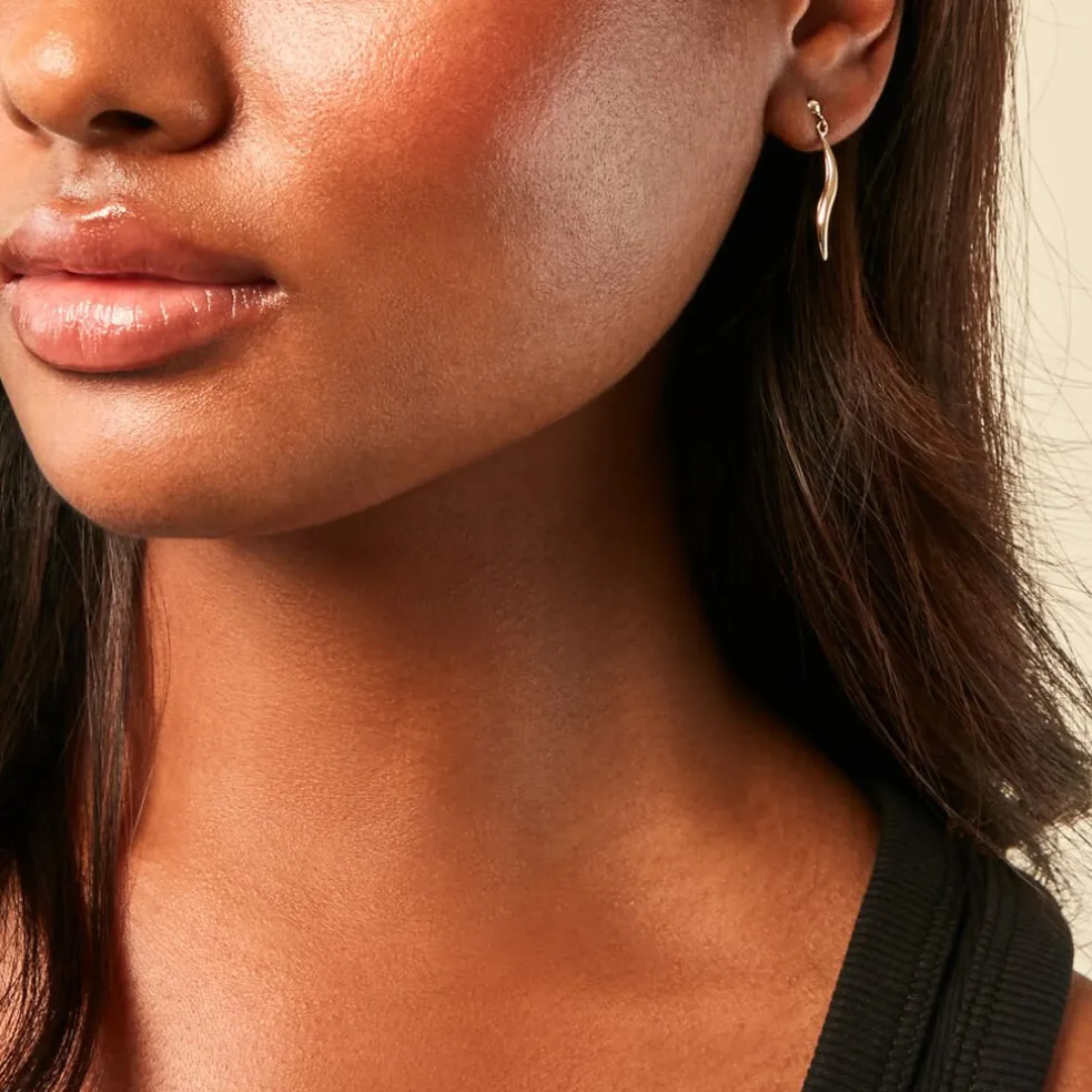 Boucles D'Oreilles Pendantes Suvi Or Jaune