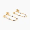 Boucles D'oreilles Pendantes Asteria Or Jaune