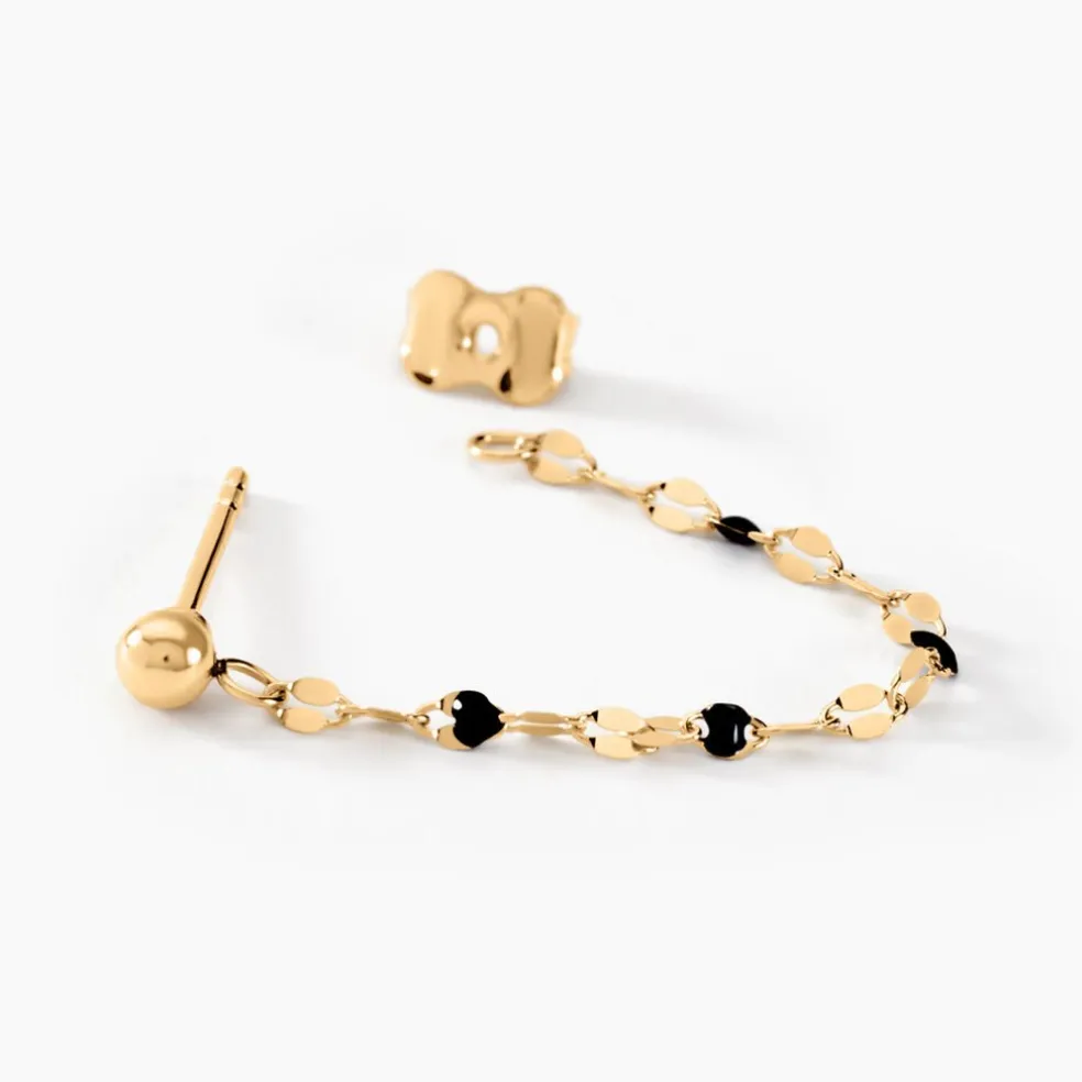 Boucles D'oreilles Pendantes Asteria Or Jaune