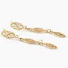 Boucles D'oreilles Pendantes Golden Acanty Or Jaune