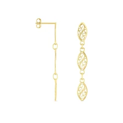 Boucles D'oreilles Pendantes Golden Acanty Or Jaune