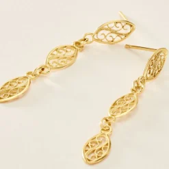 Boucles D'oreilles Pendantes Golden Acanty Or Jaune