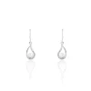 Boucles D'oreilles Pendantes Akiko Argent  Perle De Culture Et Oxyde