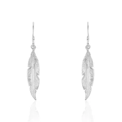 Boucles D'oreilles Pendantes Violka Argent Blanc