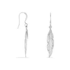 Boucles D'oreilles Pendantes Violka Argent Blanc
