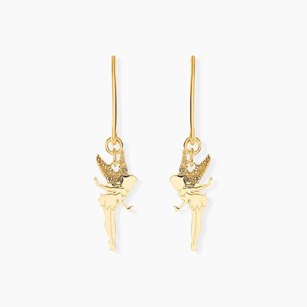 Boucles D'oreilles Pendantes Fee Or Jaune