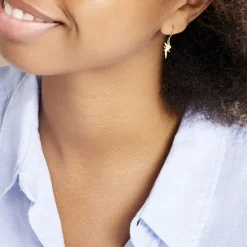 Boucles D'oreilles Pendantes Fee Or Jaune