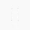 Boucles D'oreilles Pendantes Laïa Argent Blanc