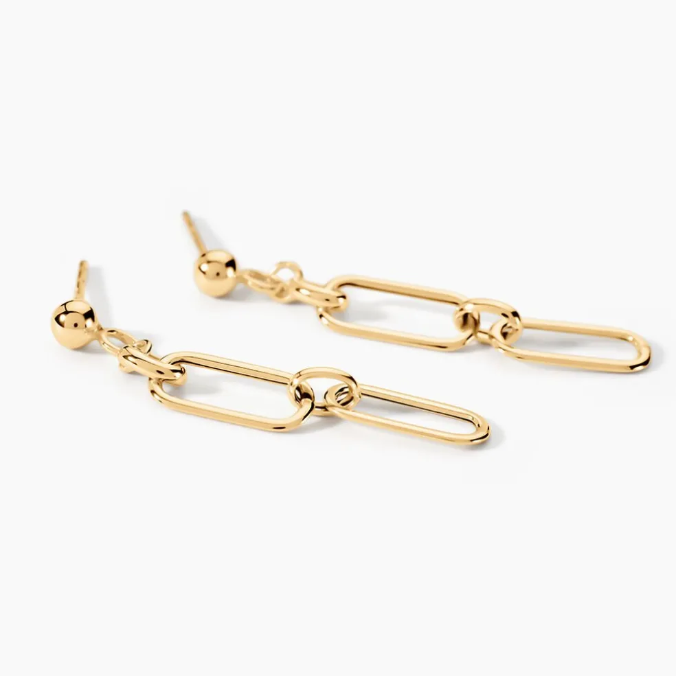 Boucles D'oreilles Pendantes Escape Or Jaune