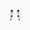 Boucles D'oreilles Pendantes Gaya Argent Blanc Oxyde De Zirconium