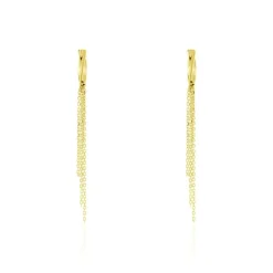 Boucles D'oreilles Pendantes Armoise Or Jaune