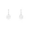 Boucles D'oreilles Pendantes Mely Argent Blanc