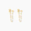 Boucles D'oreilles Pendantes Asteria Or Jaune