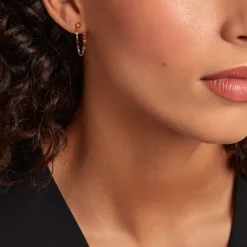 Boucles D'oreilles Pendantes Asteria Or Jaune