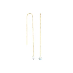 Boucles D'oreilles Pendantes Les Audacieuses Or Jaune Topaze