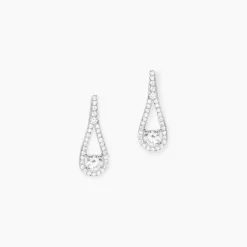 Boucles D'oreilles Pendantes Antonietta Argent Oxyde De Zirconium