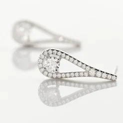 Boucles D'oreilles Pendantes Antonietta Argent Oxyde De Zirconium