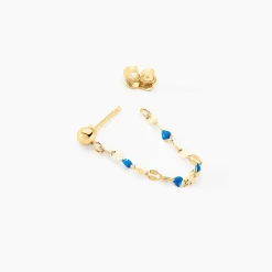 Boucles D'oreilles Pendantes Or Jaune Asteria