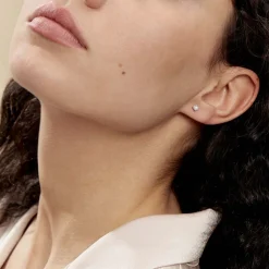 Boucles D'oreilles Puces Artemis Or Blanc Diamant