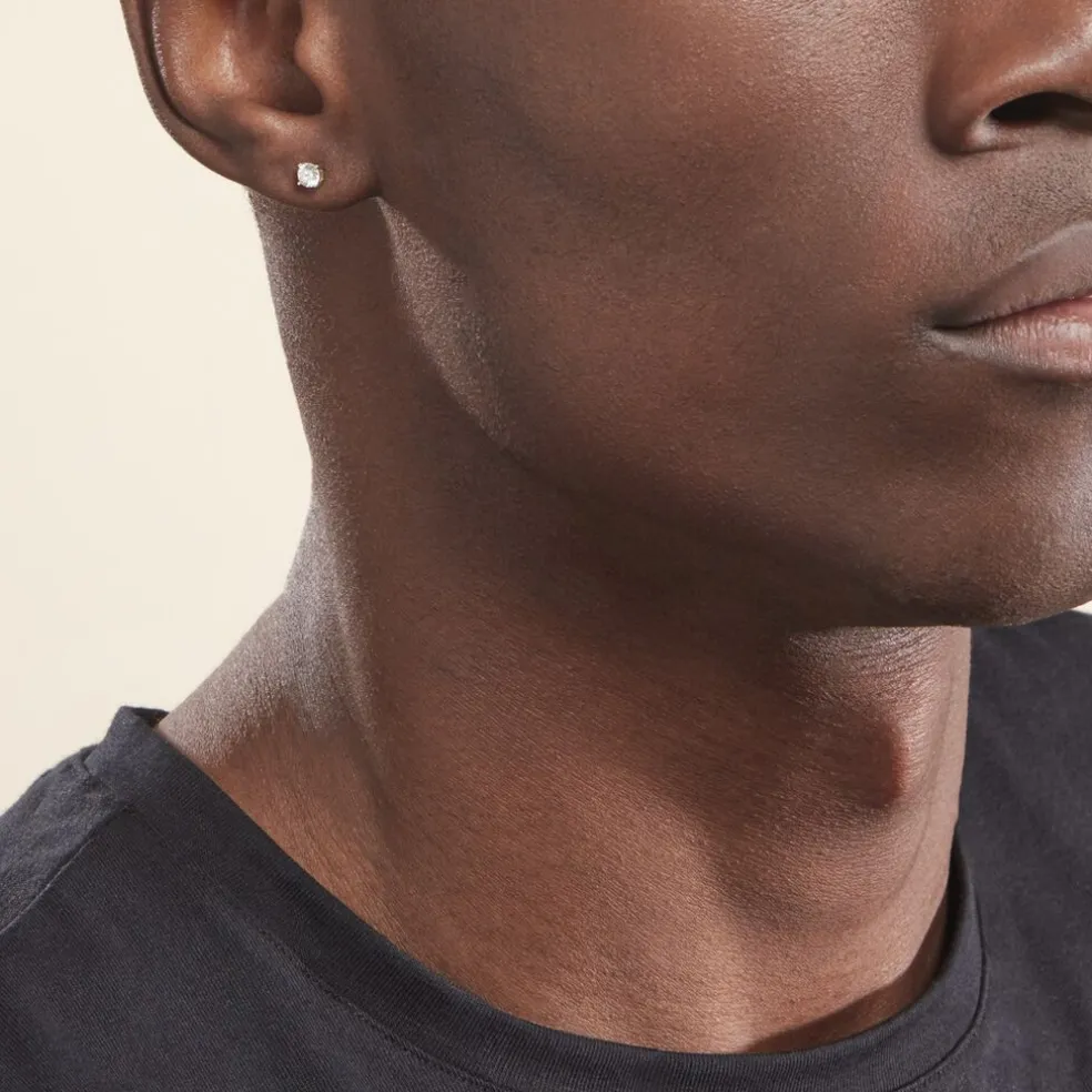 Boucles D'oreilles Puces Aphrodite Or Jaune Diamant