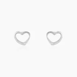 Boucles D'oreilles Puces Amerigo Argent Blanc