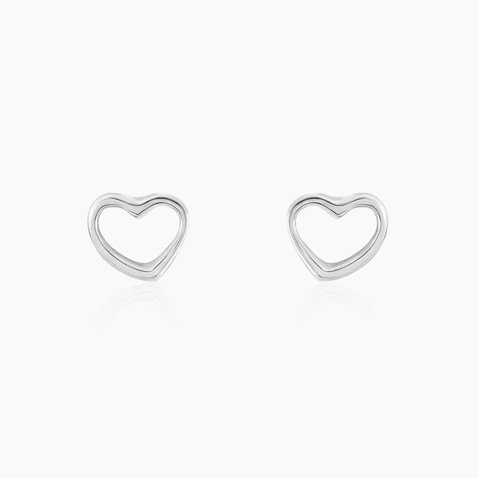 Boucles D'oreilles Puces Amerigo Argent Blanc