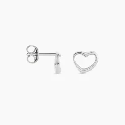 Boucles D'oreilles Puces Amerigo Argent Blanc