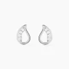 Boucles D'oreilles Puces Argent Blanc Sylvan Oxydes De Zirconium