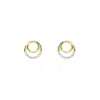 Boucles D'oreilles Puces Atlanta Or Jaune Diamant