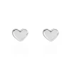 Boucles D'oreilles Puces Aricia Or Blanc