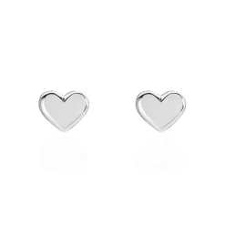 Boucles D'oreilles Puces Aricia Or Blanc