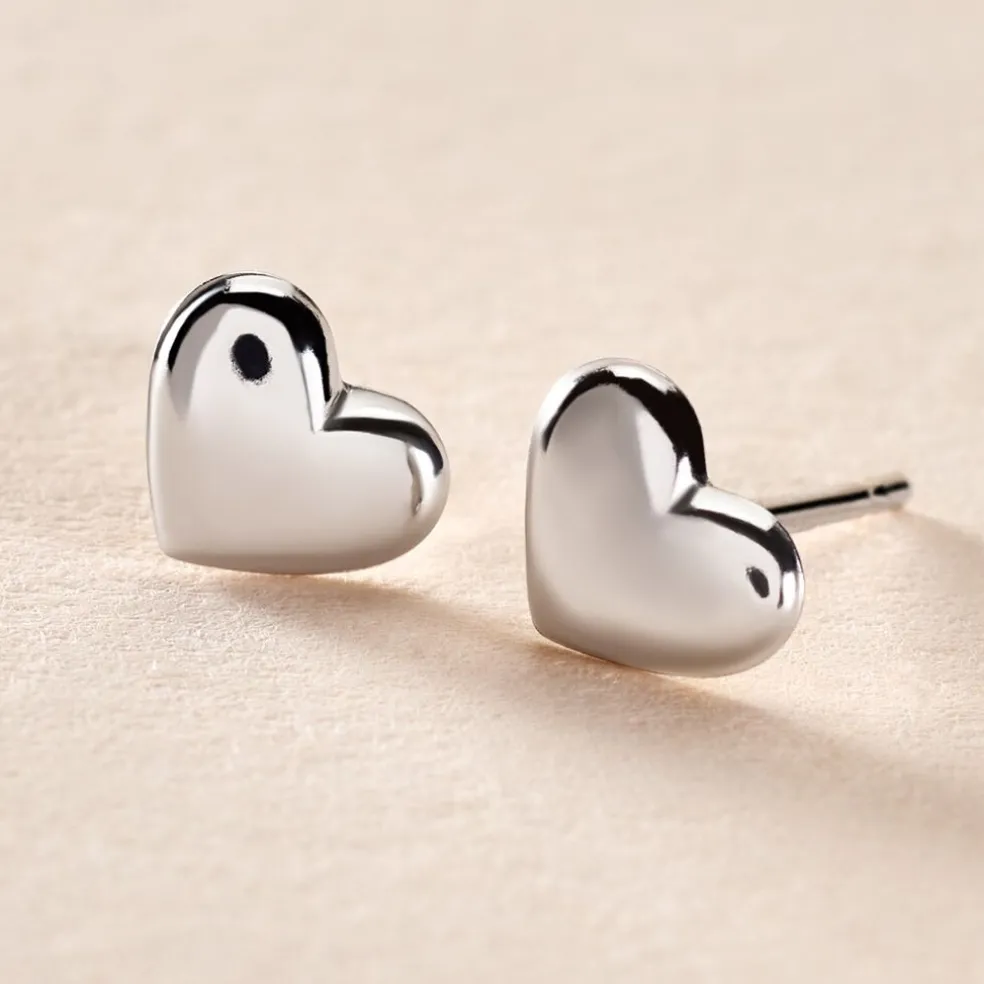 Boucles D'oreilles Puces Aricia Or Blanc