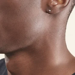 Boucles D'oreilles Puces Aphrodite Or Blanc Diamant