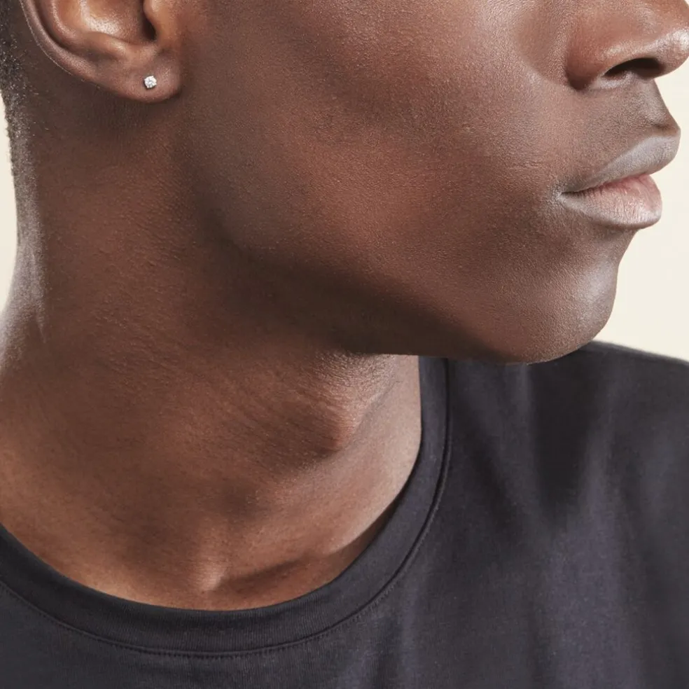 Boucles D'oreilles Puces Aphrodite Or Blanc Diamant