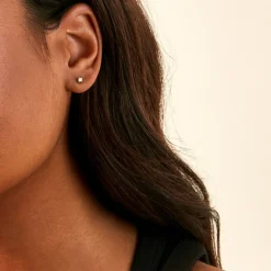 Boucles D'Oreilles Puces Aphrodite Or Jaune Diamant