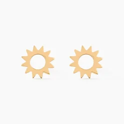 Boucles D'oreilles Puces Adelinda Plaqué Or Jaune