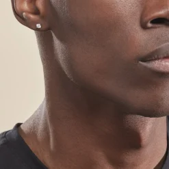 Boucles D'oreilles Puces Aphrodite Or Blanc Diamant