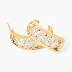 Boucles D'Oreilles Puces Adonijah Or Bicolore